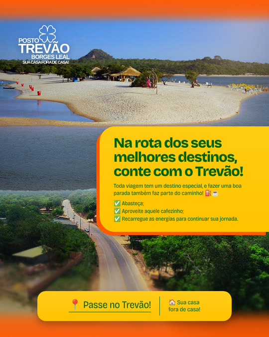 Arte do Posto Trevão: Na rota dos seus melhores destinos, conte com o Trevão, com a praia de Alter do Chão